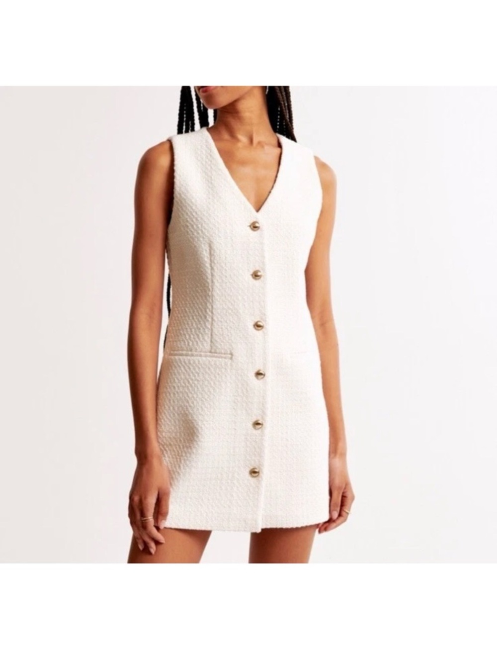 The A&F Mara Tweed Vest Mini Dress